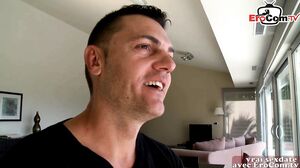 French milf babe get fucked on the chair and swallow cu