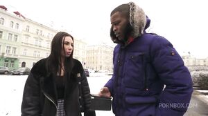 Street slut Niki Storm Randomly picked up in public for her first bbc douple penetration dp
