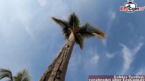 Spanish 18yo college teen with braces pick up for surpr