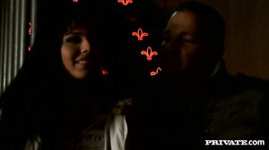 Sexy Simony Teases Two Guys While Dancing in a Cage