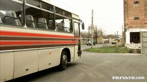 Amy Sits on the Bus near a Standing Man and Arouses Him