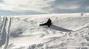 Judith Fox and Priva Receive a Mouth Full of Cum on a M