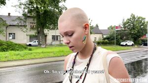 Bald Chick Fucked Outdoor