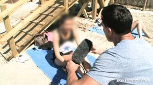 Kristall Lets A Guy Rub Her Body With Oil