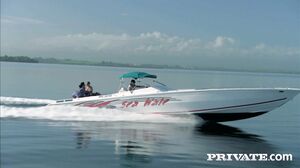 Chloé Rides on a Boat with Two Guys She Wants to Fuck