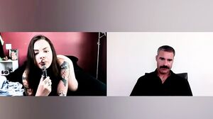 Doctor makes tattooed babe toy her pussy