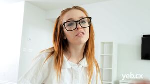 Redhead Teen Madi Collins In Glasses