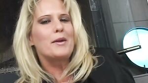 Bridgette Lee tests out furniture in the sexiest way at work