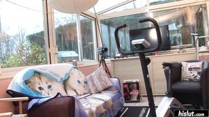 Sarah Weedx lets her tiny tits bounce for you as she's boned deep