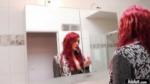 Julia X lets her plumber plunge into her tight anus!