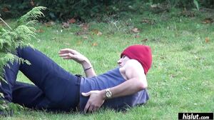 Carole Lynn likes smelling his feet as he pile drives his cock into her ass