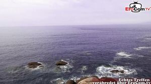 German dude fucks amateur latina outdoor with homemade