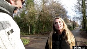 Sophie Cute has her ass fucked out then catches his cum on her tits