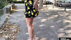 Valentina Bianco plays with her clit as her stud fucks her ass