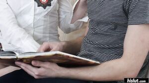 Lana fucks the cum out of her nerdy college math tutor