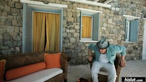 Sexy European blonde Dona Bell cums multiple times from a deep DP