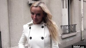 Victoria Pure squirts and takes her studs dick balls deep in her ass