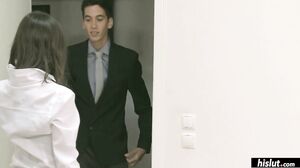 Susana Melo loves being a temp because of all the office sex!