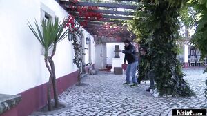 Rich bitch Rebecca Pinar cuckolds her lame dick husband with two men!