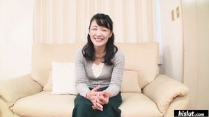 Hairy grannie Makiko Nakane turns into a wild slut at the site of a cock!