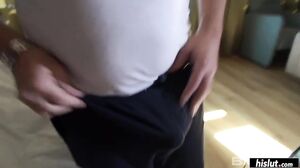 Scarlett Hope rubs her clit as her stud taps that ass!