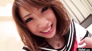 Cute cruise ship director Aya Sakuraba gets fucked till she's full of cum