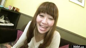 Hiroko Akaishi opens her hairy pussy to show off her creampie