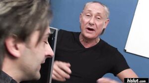 Chloe Conrad handles two dicks at once while wearing sexy lingerie