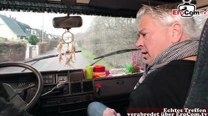 Old pervert grandpa pick up german teen street hooker i