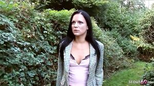 Skinny Runaway College Girl tricked to Rough Anal MMF 3Some