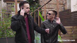 Bubble Butt Ebony Noemilk Takes Two Huge Cocks