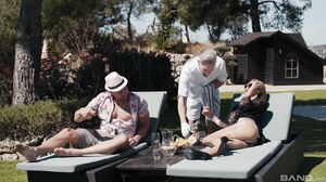 Latina in tan stockings rides a cock and squirts