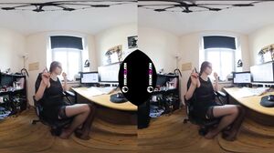 Margarita young teen virtual 3D strip in my office