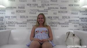 Lovely Amateur Girl Touches Cock At Casting