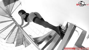 multiple anal creampie threesome mmf for brunette babe