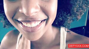 Defyxxx - Ebony Cock Sucker At Work - Luna Corazon