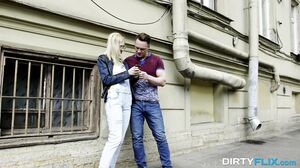 Blonde student fucked by roommate