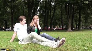 Sexy blonde stranger agrees to try anal 2
