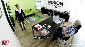 Extremely hot slutty blonde gets railed by her boss