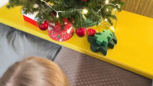 CaliforniaBabe - Christmas Fuck And Throat Cumshot. Cal