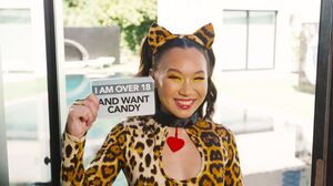 Asian teen get big dick instead of candy