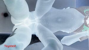 You Can See Her Wet Pussy's Drops In Inversion Colour