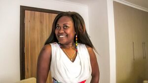 African Masseuse Hired for Full Body Interracial Fuck