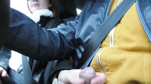CutieGingerRussian - Russian Secretary in a Car Blowjob