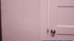 Alice March & Rilee Marks - Teen Beauties Bathe Together In The Hotel