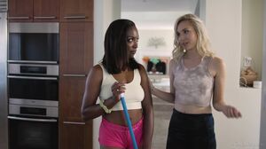 Daya Knight & Claire Roos - Being Discreet At Dinner