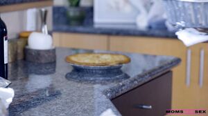 Stepmom shows her son's GF how to take a creampie