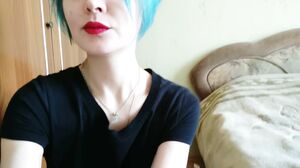 Forest Whore - Girl Fucks Herself While a Painter Worki