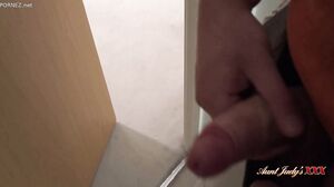 Linda - Auntie catches her step nephew spying on her