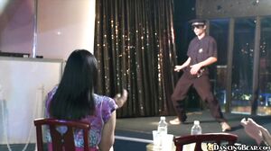 DANCING BEAR - 6 Big Dick Male Strippers VS 100 Horny L
